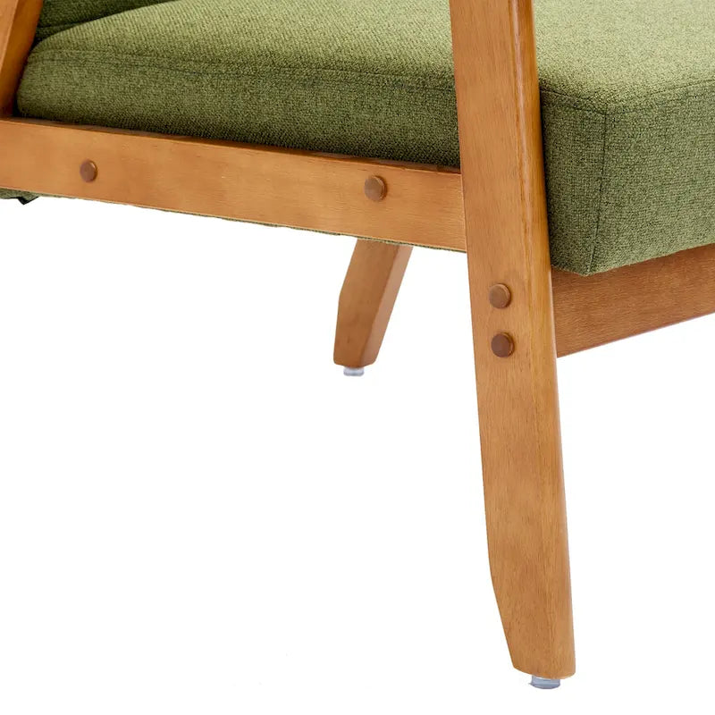 Sillón auxiliar capitoné de 28.74 con estructura de madera maciza
