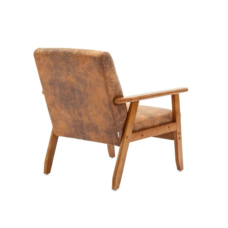 Sillón auxiliar capitoné de 28.74 con estructura de madera maciza