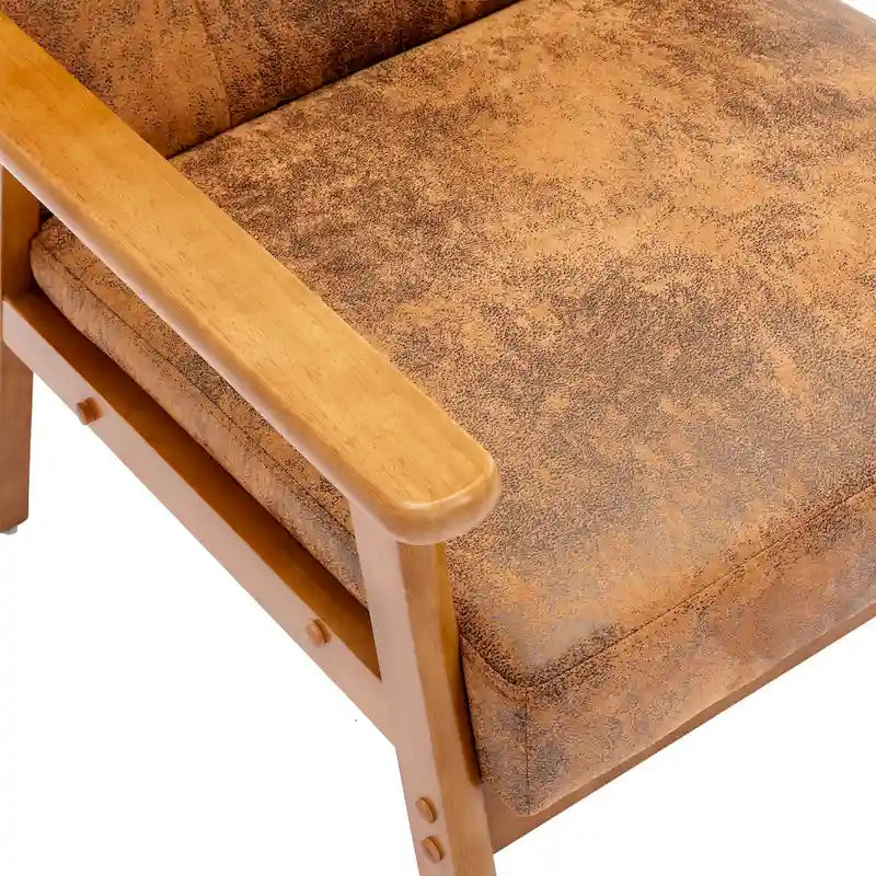 Sillón auxiliar capitoné de 28.74 con estructura de madera maciza
