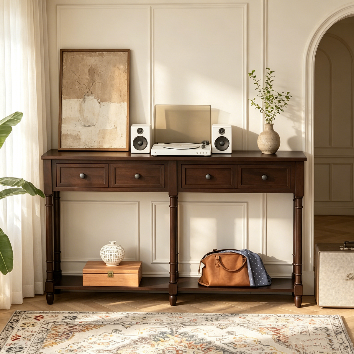 Console Table Sofa Table Easy Assembly