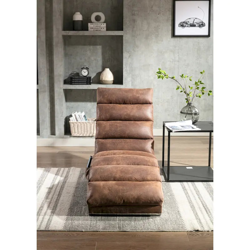 Sillón chaise longue moderno para interiores, tumbona larga