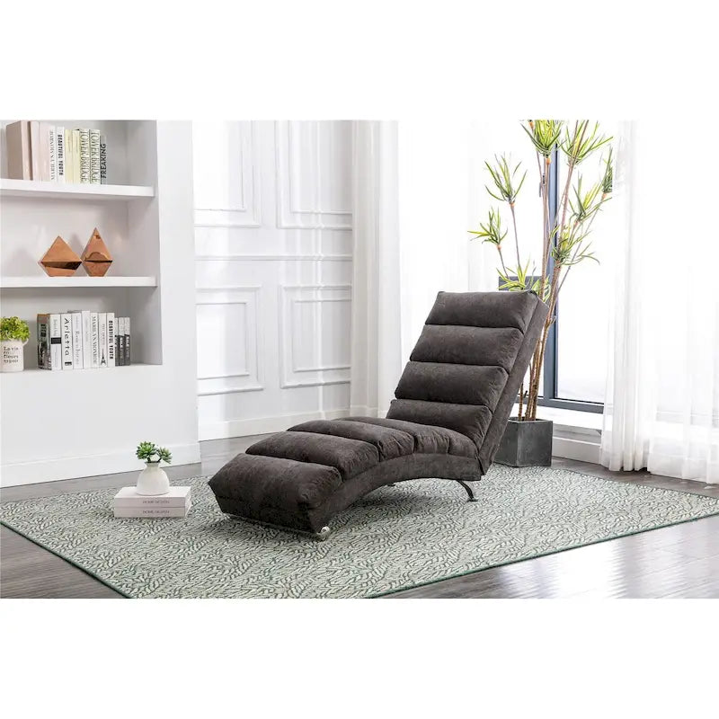 Sillón chaise longue moderno para interiores, tumbona larga