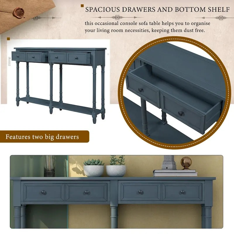 Console Table Sofa Table Easy Assembly