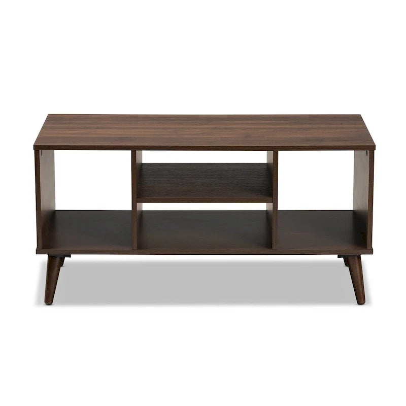Table basse finition noyer