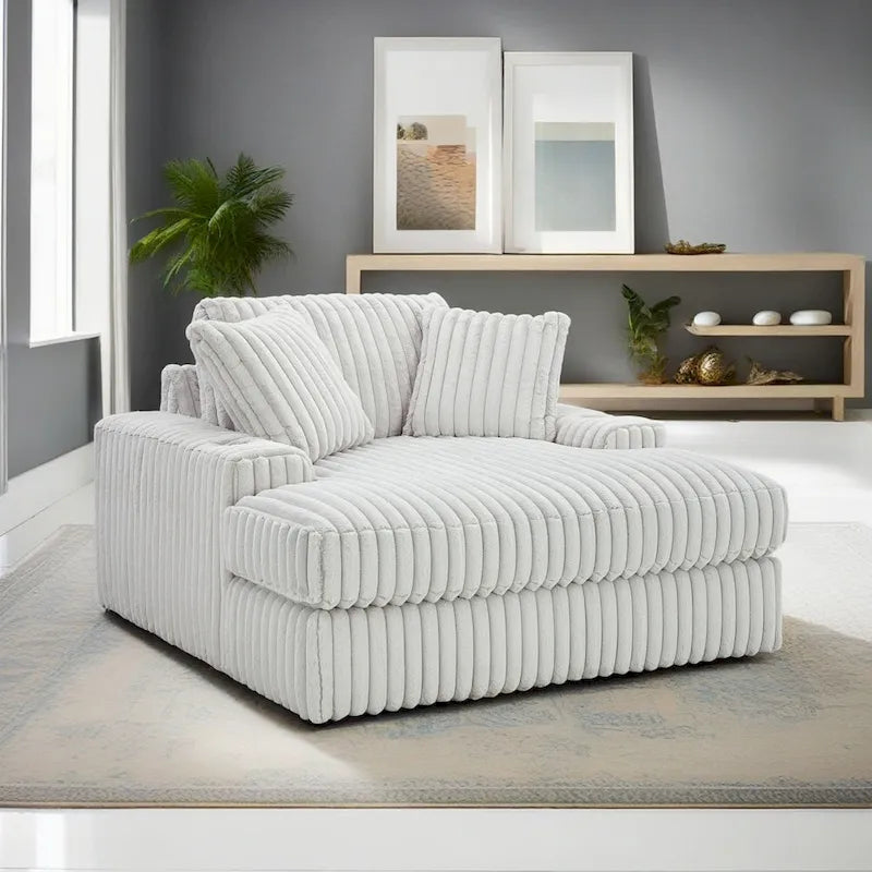 Oversized Chaise, with Cup holders and USB Charging