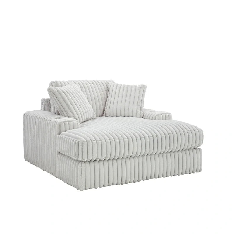 Oversized Chaise, with Cup holders and USB Charging