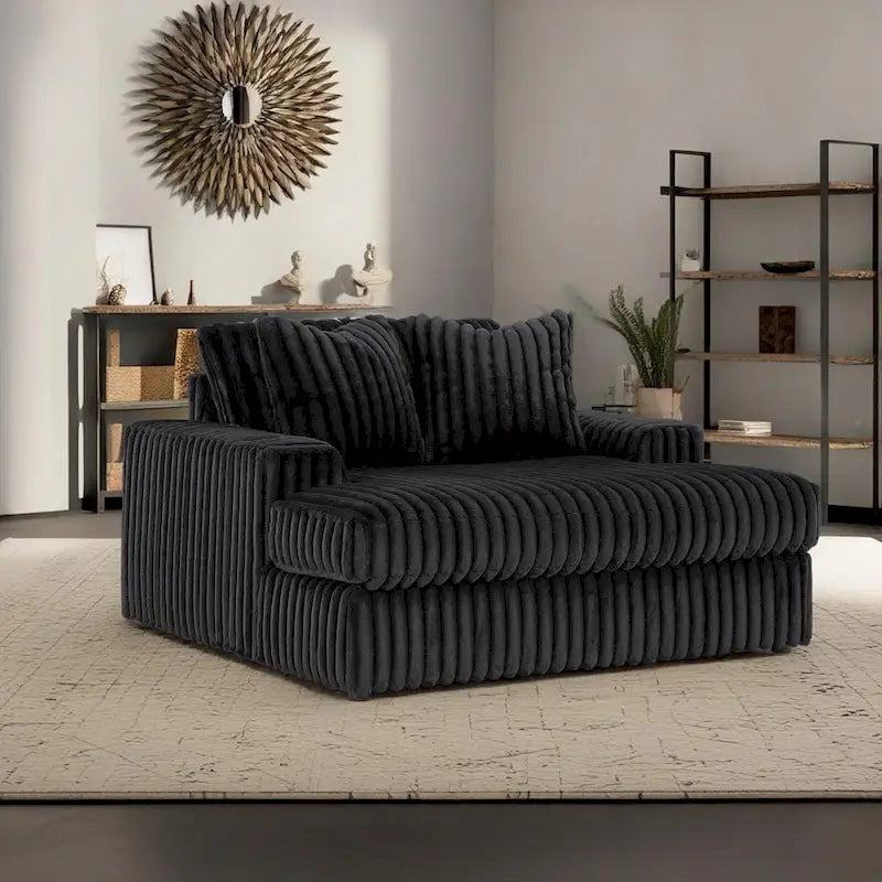 Oversized Chaise, with Cup holders and USB Charging