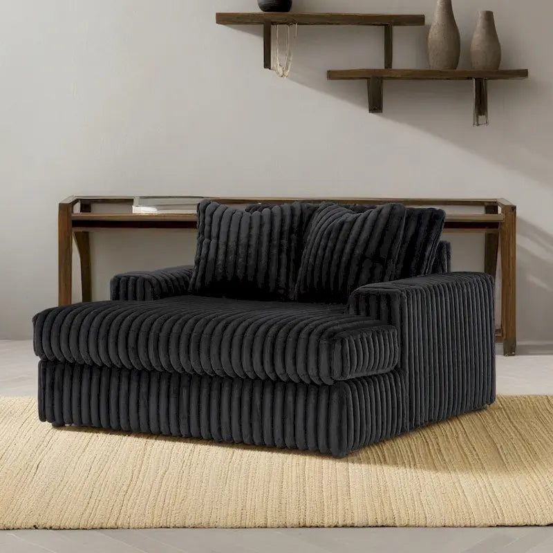 Oversized Chaise, with Cup holders and USB Charging