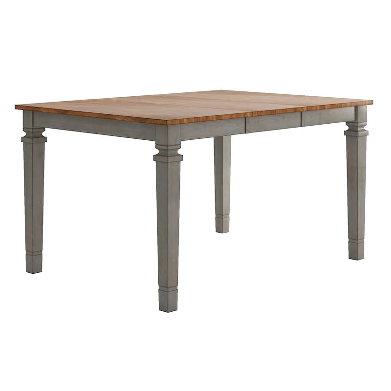 Table de salle à manger en bois à hauteur de comptoir