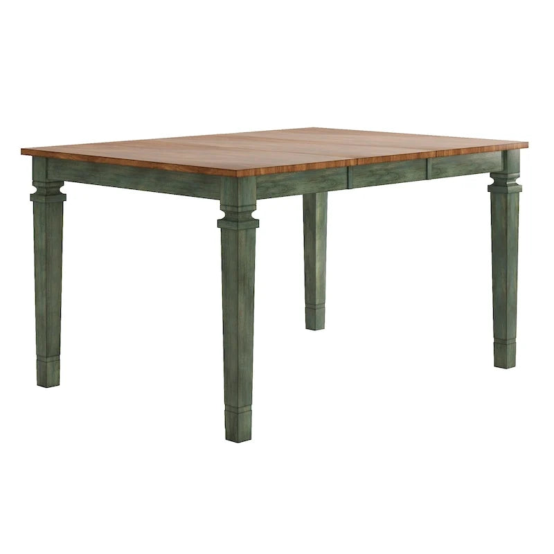 Table de salle à manger en bois à hauteur de comptoir