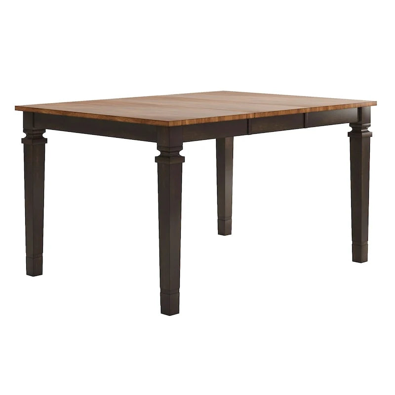 Table de salle à manger en bois à hauteur de comptoir
