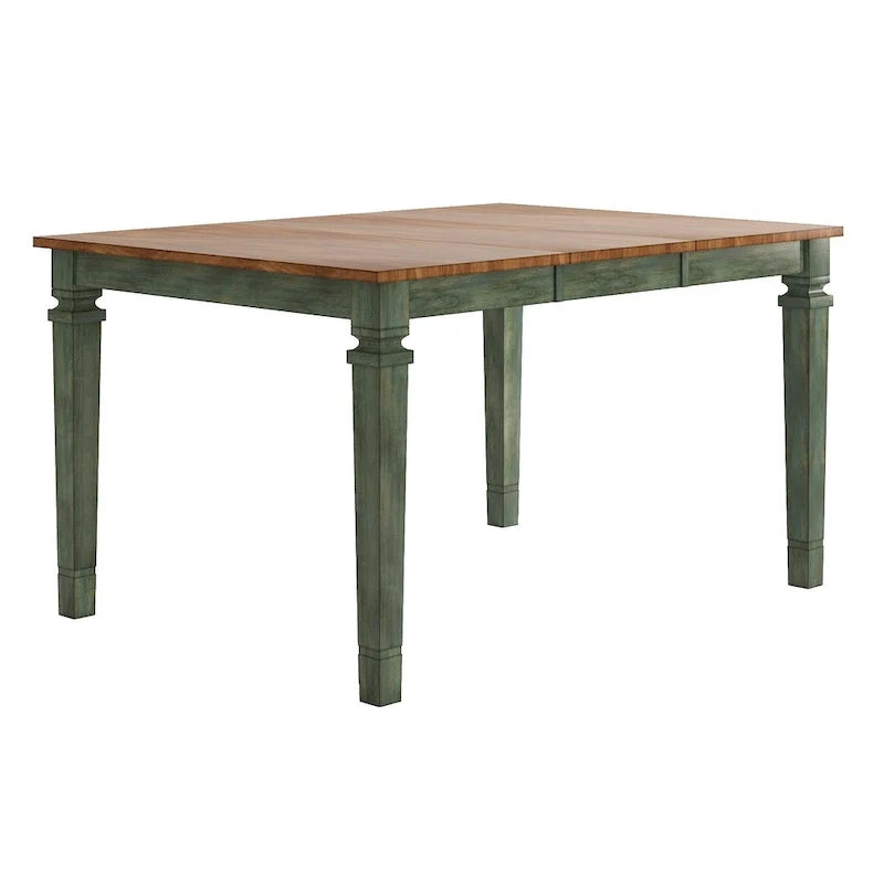 Table de salle à manger en bois à hauteur de comptoir