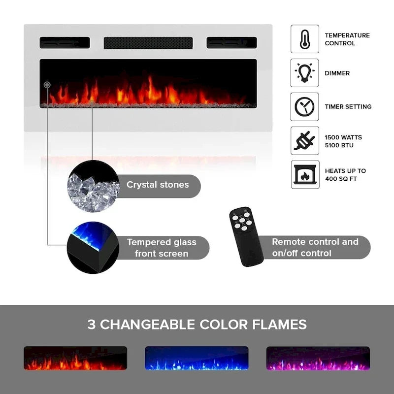 Electric Fireplace 79 TV Stand