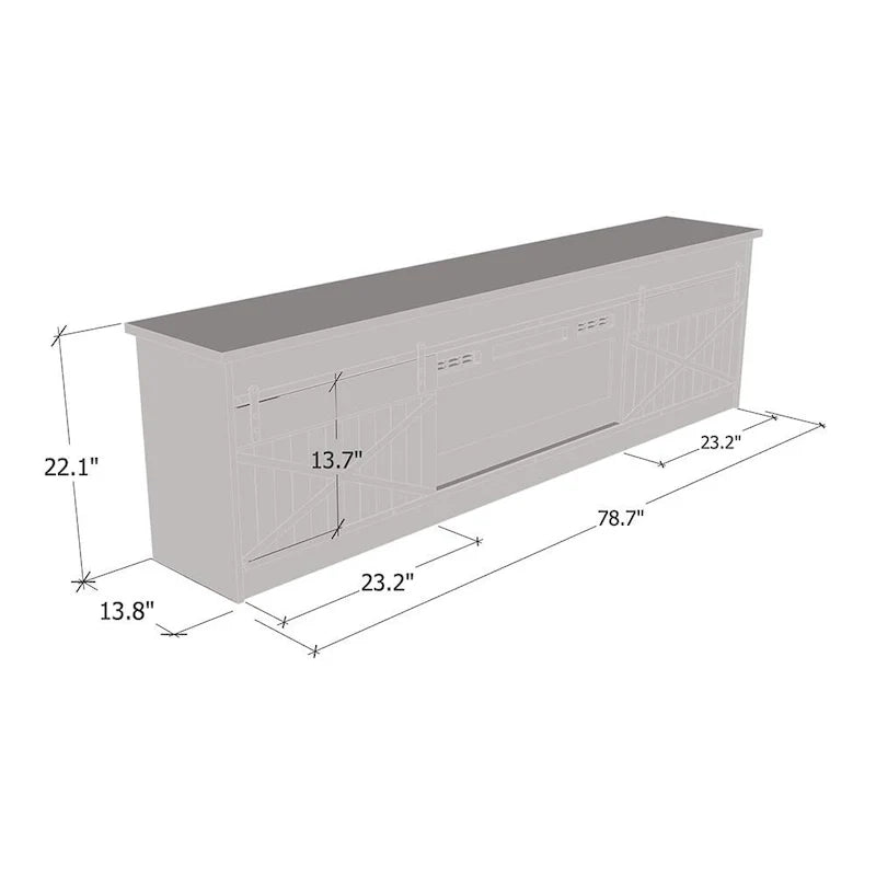 Electric Fireplace 79 TV Stand