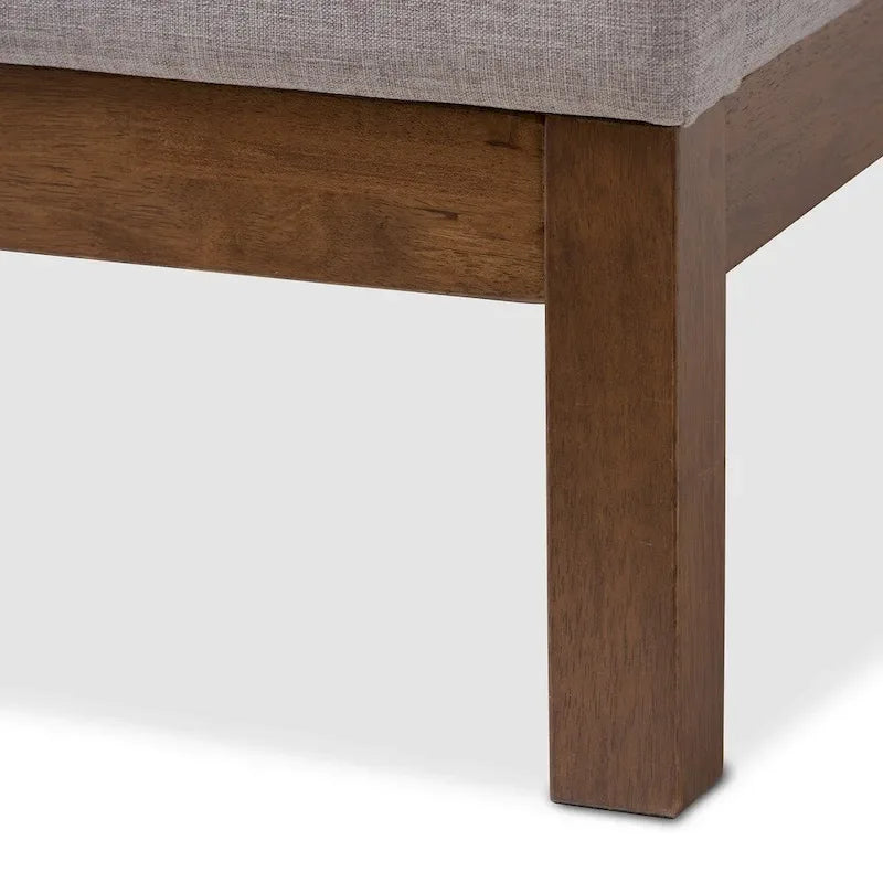 Lit plateforme contemporain en tissu