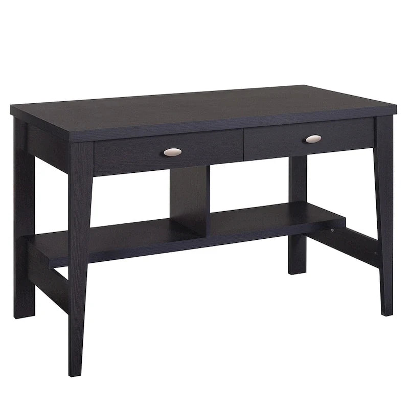 Petit bureau à 2 tiroirs avec étagères