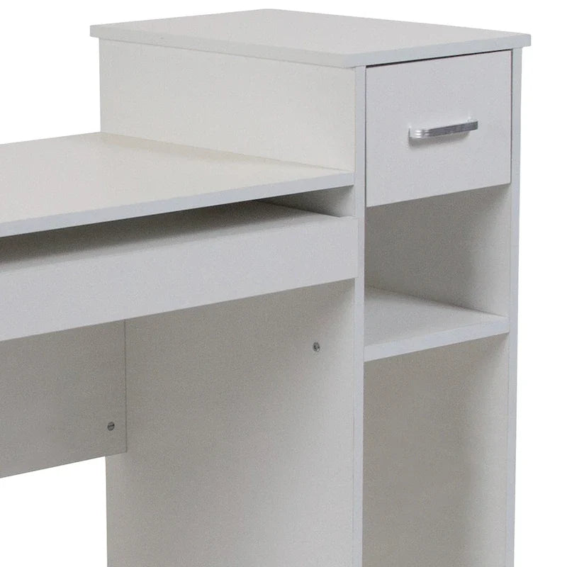 Computer Desk with Shelves and Drawer