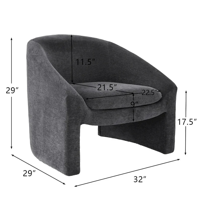 Upholstered Barrel Chair