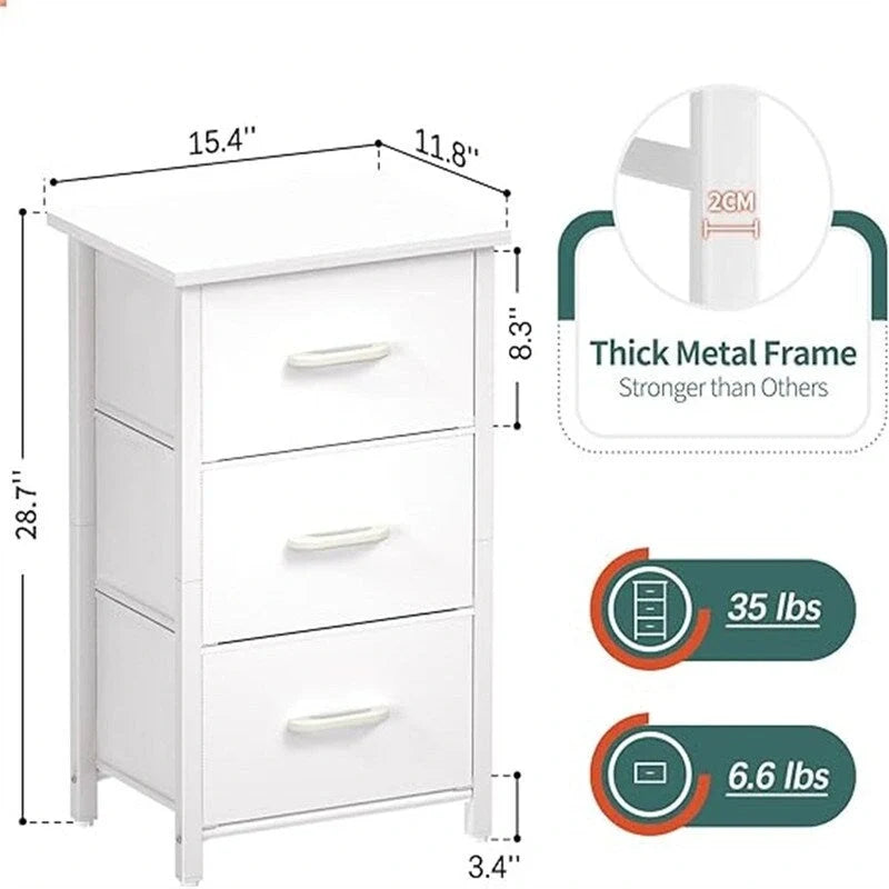 Petite commode avec tiroirs de rangement pour chambre