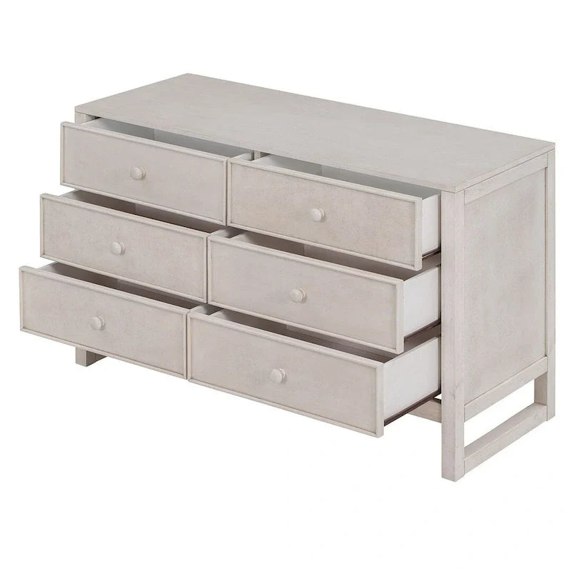 47.8 L Rustic Wooden Dresser Chest of Drawers for Bedroom