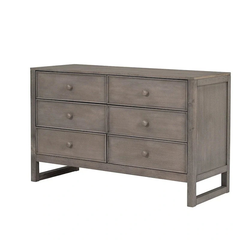 47.8 L Rustic Wooden Dresser Chest of Drawers for Bedroom
