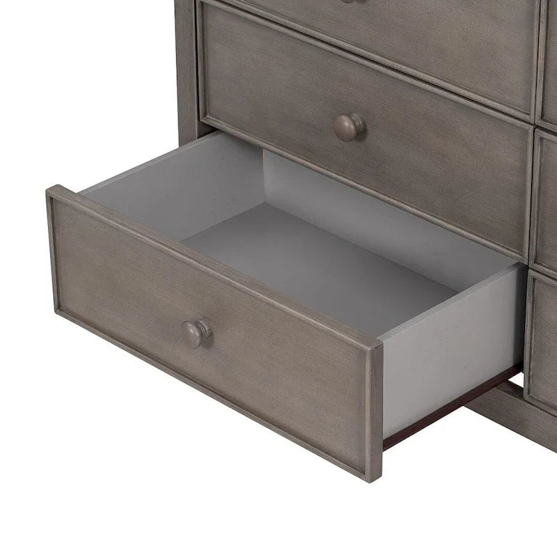 47.8 L Rustic Wooden Dresser Chest of Drawers for Bedroom