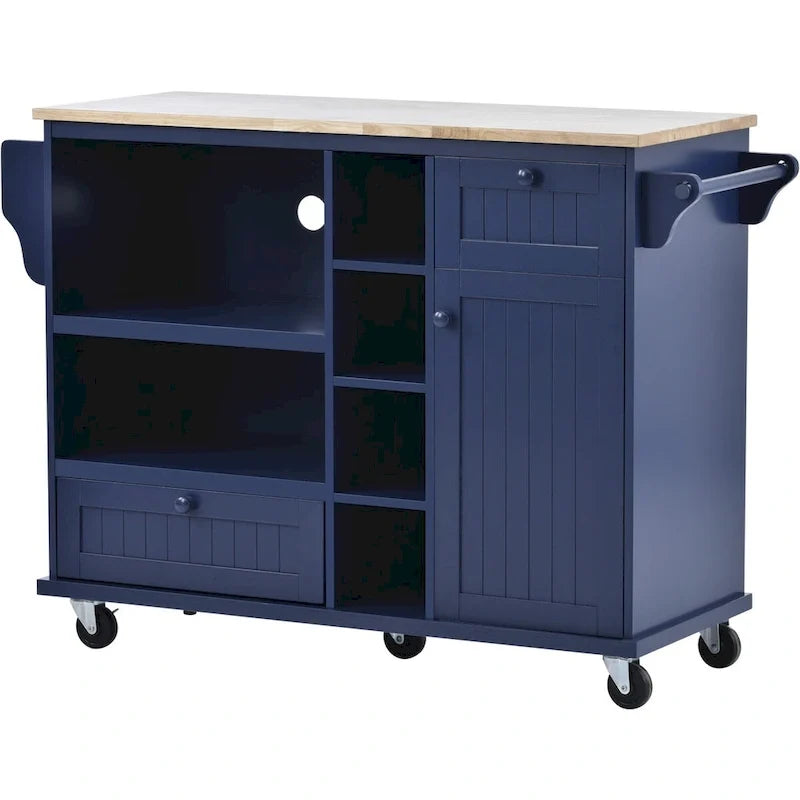 Armoires de rangement de cuisine avec armoires latérales en bois massif, meuble pour micro-ondes et buffet