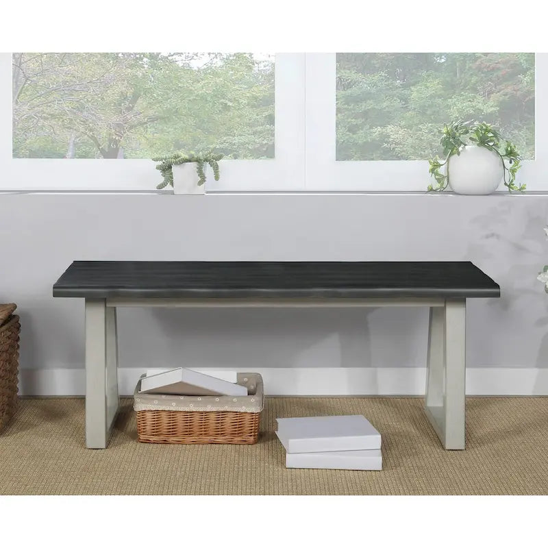 Banc finition sable rustique