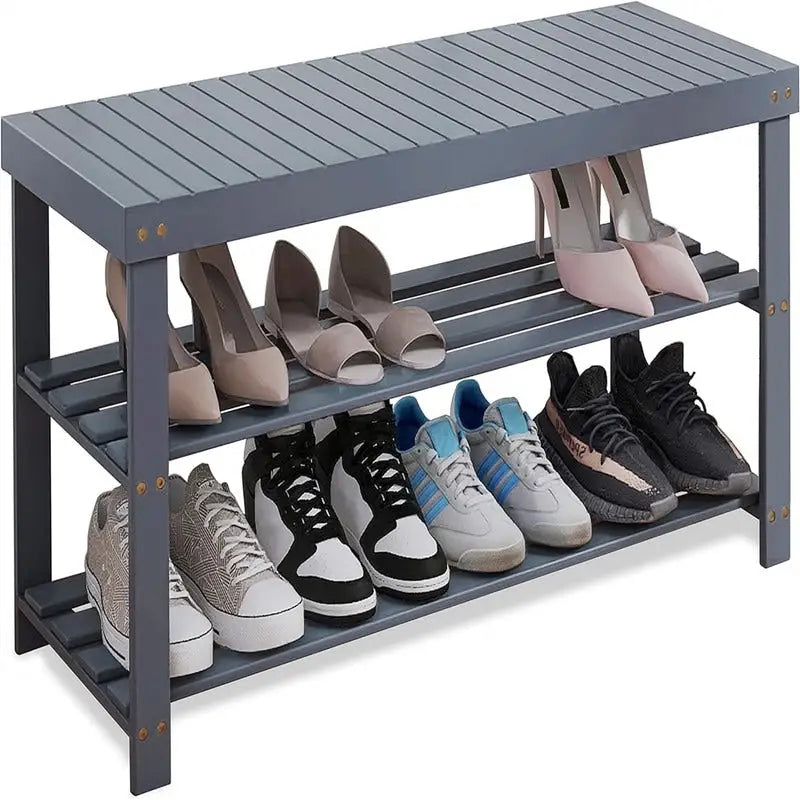 Banc à chaussures en bambou