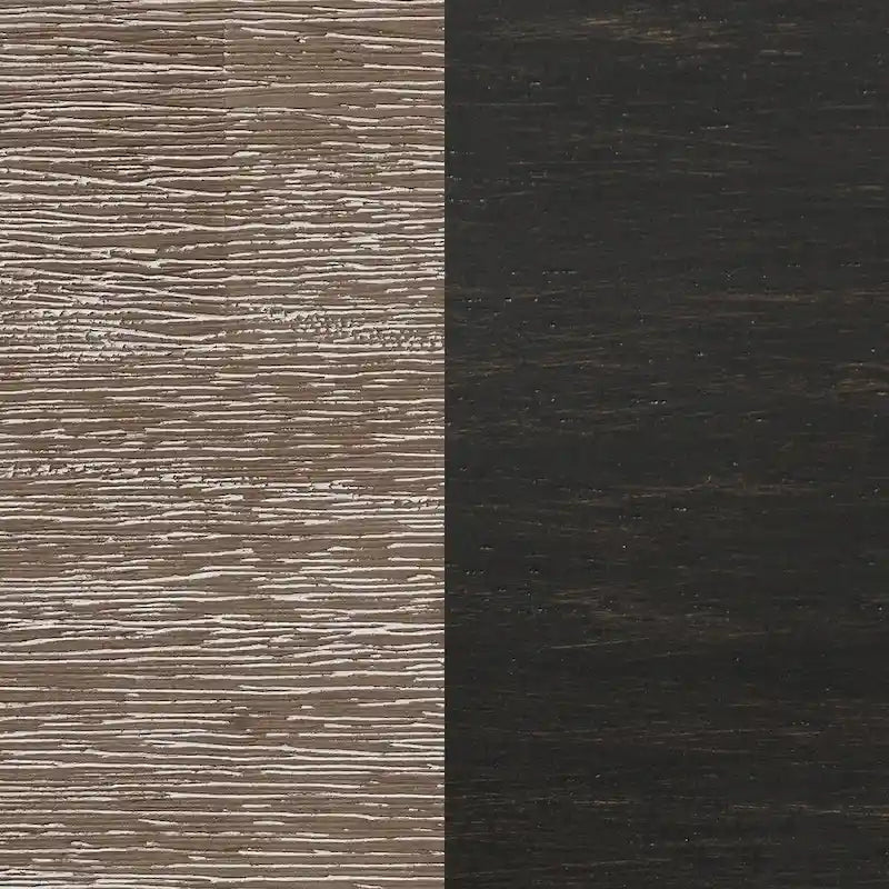 Brown Brushed Dining Table with Turned Leg